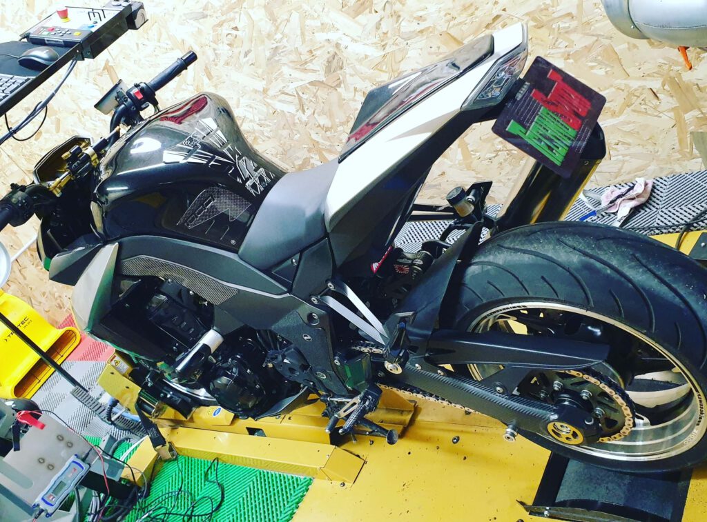 Reprogrammation KAWASAKI Z1000 stage 1 banc puissance Alsace