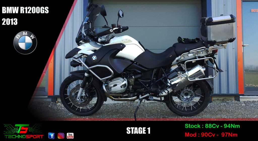 Reprogrammation BMW R1200GS stage 1