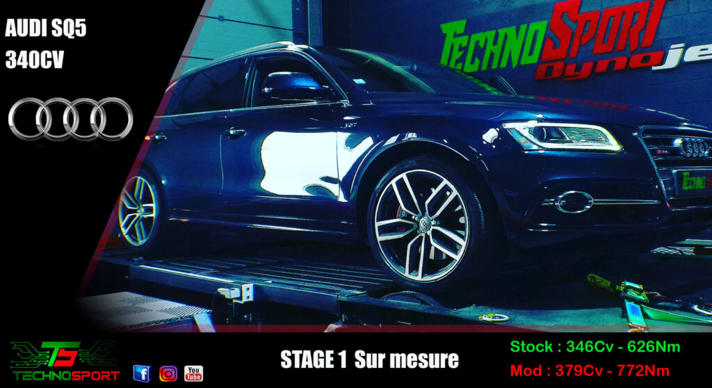Reprogrammation Audi SQ5 340CV stage 1 boite de vitesse