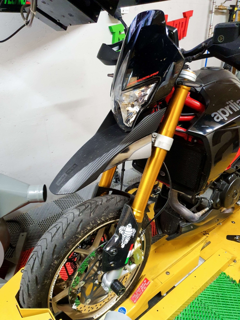 Résultat reprogrammation Aprilia Dorsoduro 900 avant et après optimisation moteur